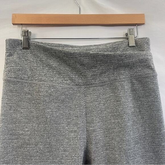 Kyodan Athletic Pants Womens Size Large Chevron Black Gray Running Workout Gym - Picture 3 of 11